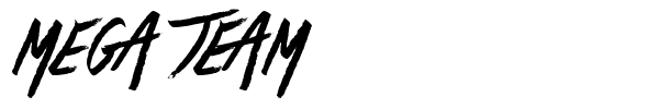Mega Team font preview